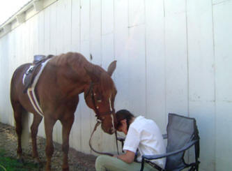 A quiet moment before the class